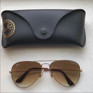 Ray-Ban Aviator Brown Gradient RB3025 58mm